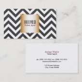 金ゴールド（山形） コンテンポラリー 名刺 (正面/裏面)