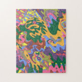 「金ゴールド」抽象芸術アート ジグソーパズル (縦)