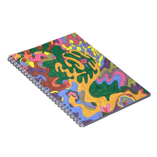 「金ゴールド」抽象芸術アート ノートブック (右側)