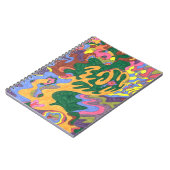 「金ゴールド」抽象芸術アート ノートブック (左側)