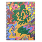 「金ゴールド」抽象芸術アート ノートブック (正面)