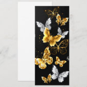 金ゴールド 招待状 (正面/裏面)