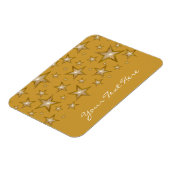 "金ゴールド"星"あなたのテキスト"フレキシブル磁石金ゴールド マグネット (左側)