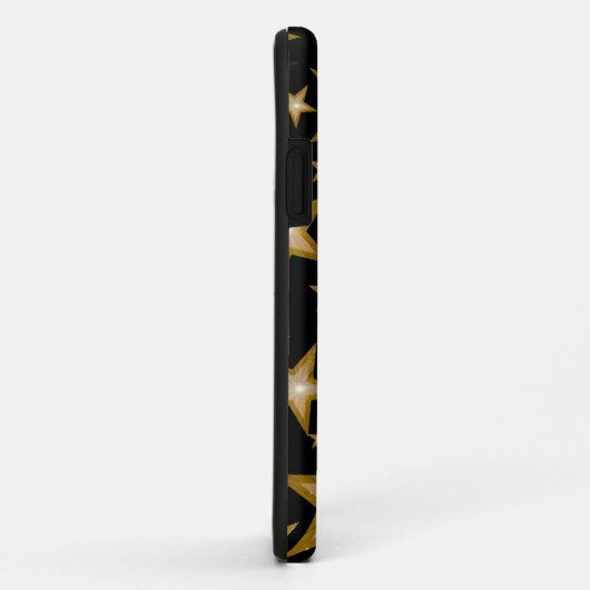 "金ゴールド"星iPhoneケース黒 Case-Mate iPhoneケース (裏面/右)