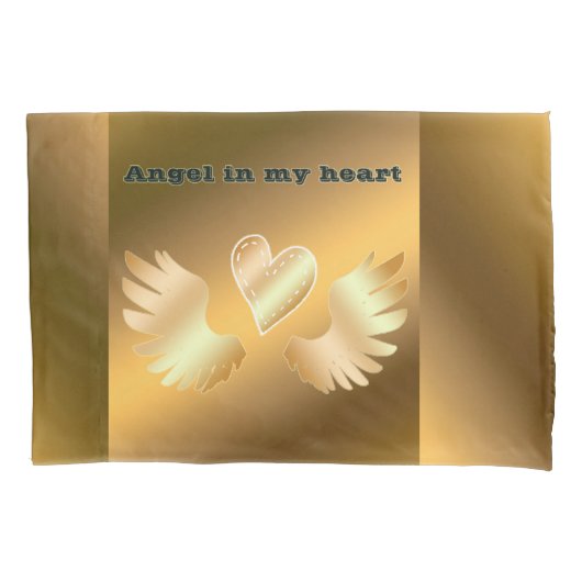 金ゴールド 枕カバー (正面)