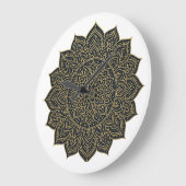 金ゴールド・海軍曼荼羅 ラージ壁時計 (傾斜)