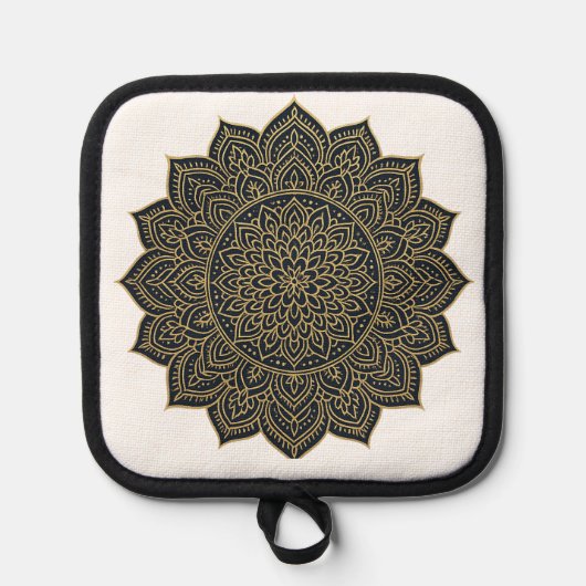 金ゴールド・海軍曼荼羅 鍋敷き (正面)