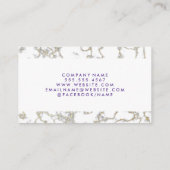 金ゴールド |目の点滅と美しい 名刺 (裏面)