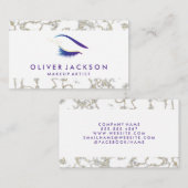 金ゴールド |目の点滅と美しい 名刺 (正面/裏面)