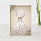 金ゴールド、真珠のエレガントなブライダルシャワーの招待状 招待状 (正面)