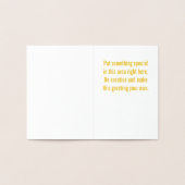 金ゴールド 箔カード (内部)