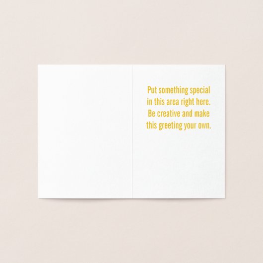 金ゴールド 箔カード (内部)