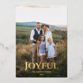 金ゴールド 箔シーズンカード (正面)