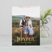 金ゴールド 箔シーズンカード (立ち正面)