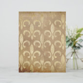 金ゴールド（紋章の）フラ・ダ・リスクラップブック紙 (スタンド正面)