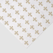 金ゴールド(紋章の)フラ・ダ・リフランスの紋様ヴィンテージ 薄葉紙 (詳細)