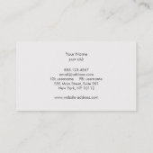 金ゴールド(紋章の)フラ・ダ・リブラックビジネスカード 名刺 (裏面)