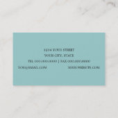 金ゴールド（紋章の）フラ・ダ・リ名刺の色 名刺 (裏面)