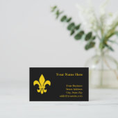 金ゴールド（紋章の）フラ・ダ・リ 名刺 (スタンド正面)