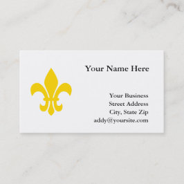 金ゴールド（紋章の）フラ・ダ・リ 名刺