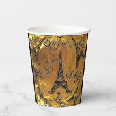 金ゴールド 紙コップ (裏面)