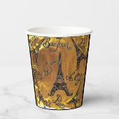 金ゴールド 紙コップ (正面)