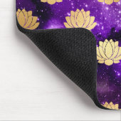 金ゴールド&紫銀河系法曼荼羅のパターン マウスパッド (コーナー)