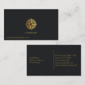 金ゴールド 航海の 名刺 (正面/裏面)