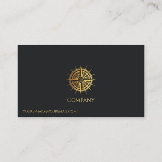 金ゴールド 航海の 名刺 (正面)