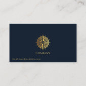 金ゴールド 航海の 名刺 (正面)