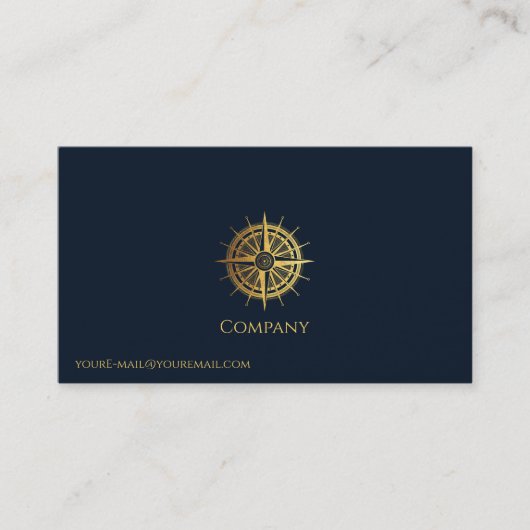金ゴールド 航海の 名刺 (正面)