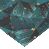 金ゴールド、赤い星、青 テーブルクロス (アングル)