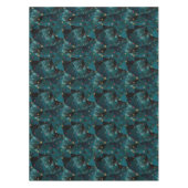 金ゴールド、赤い星、青 テーブルクロス (正面)