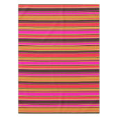 金ゴールド、赤、マゼンタのテーブルクロス テーブルクロス (正面)