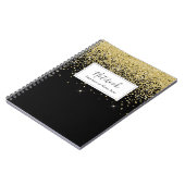 金ゴールド 輝く ノートブック (左側)