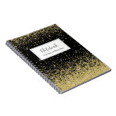 金ゴールド 輝く ノートブック (右側)