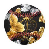 金ゴールド 野球ボール (裏面)