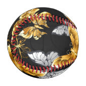金ゴールド 野球ボール (正面左)