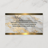 金ゴールド |金属金ゴールドトリム 名刺 (裏面)