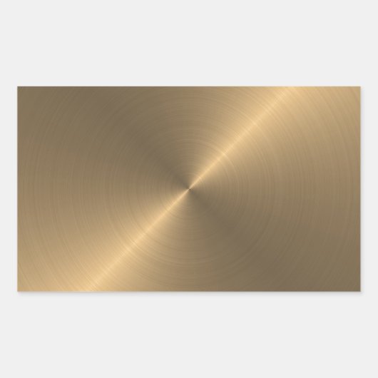 金ゴールド 長方形シール (正面)