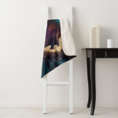 金ゴールド、青と紫のシェルパブランケット シェルパブランケット (インサイチュ)