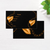 金ゴールド、黄色の虹のハートと星の黒 (デスク)