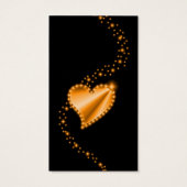 金ゴールド、黄色の虹のハートと星の黒 (裏面)