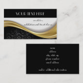 金ゴールド、黒及び白 名刺 (正面/裏面)