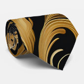 金ゴールド、黒、グレーのネクタイ ネクタイ (ロール)