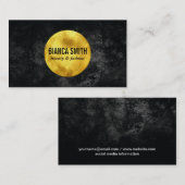 金ゴールド |黒 名刺 (正面/裏面)