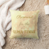 金ゴールド（Alpha Female用） クッション (ブランケット)
