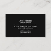 金ゴールド(B&Wストライプ) 名刺 (裏面)