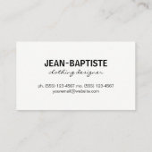 金ゴールド(B&Wストライプ) 名刺 (裏面)