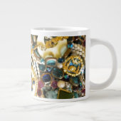 金ゴールド「Nのアイボリー ジャンボコーヒーマグカップ (右)